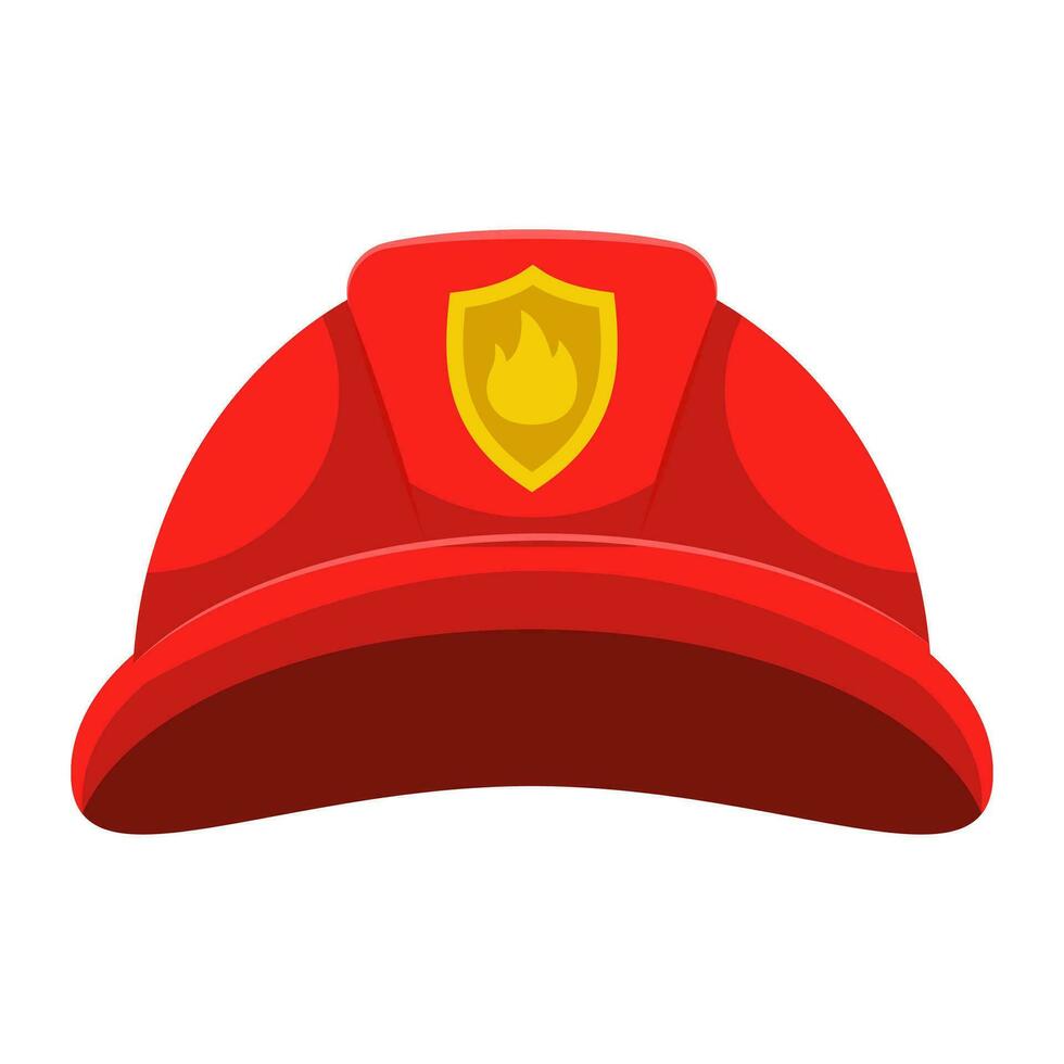 Vector fireman helmet