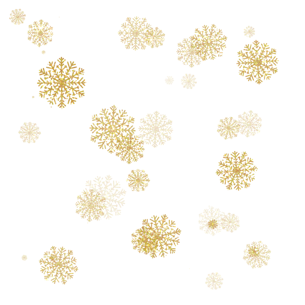 Glitter golden snowflake . Snowflake icon. Design for decorating,background, wallpaper, illustration. png