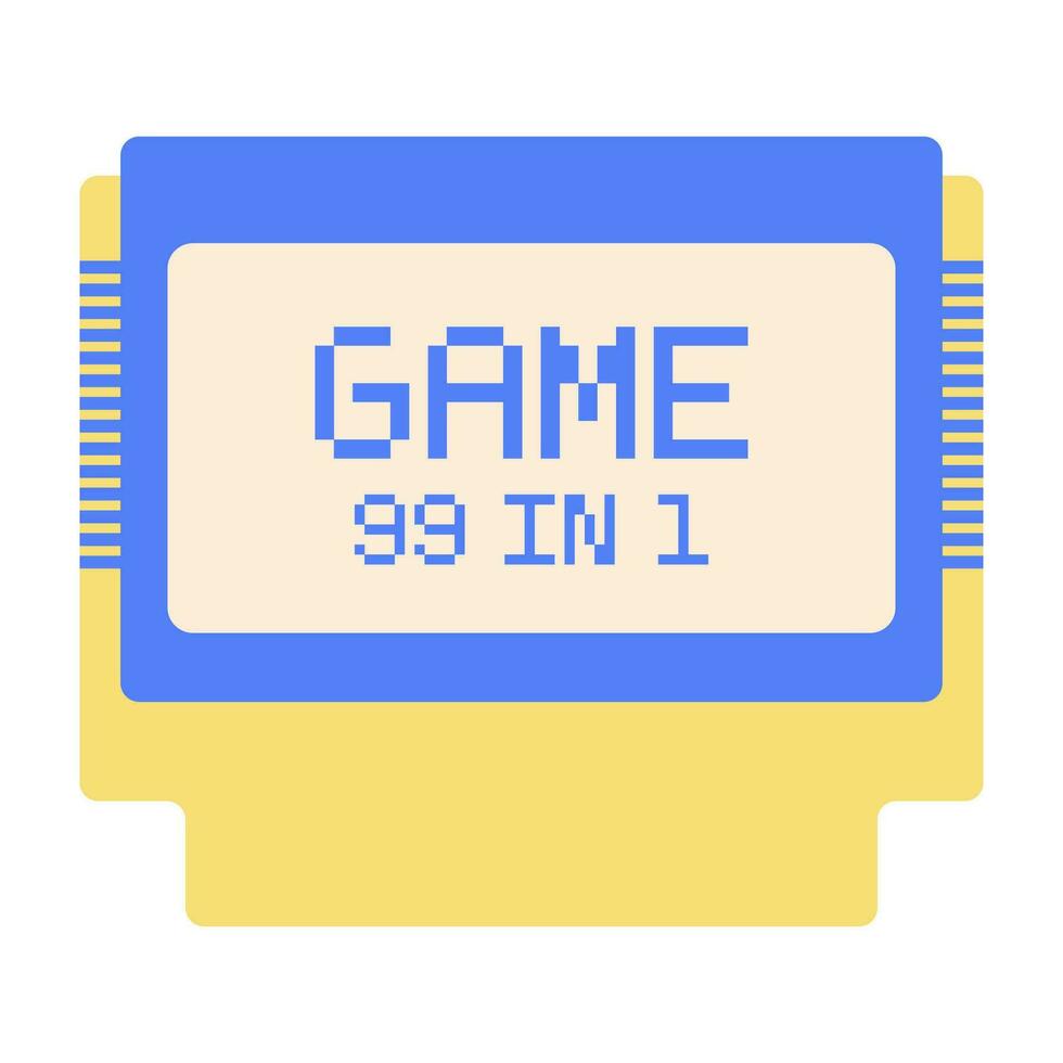 Game cartridge illustration vector