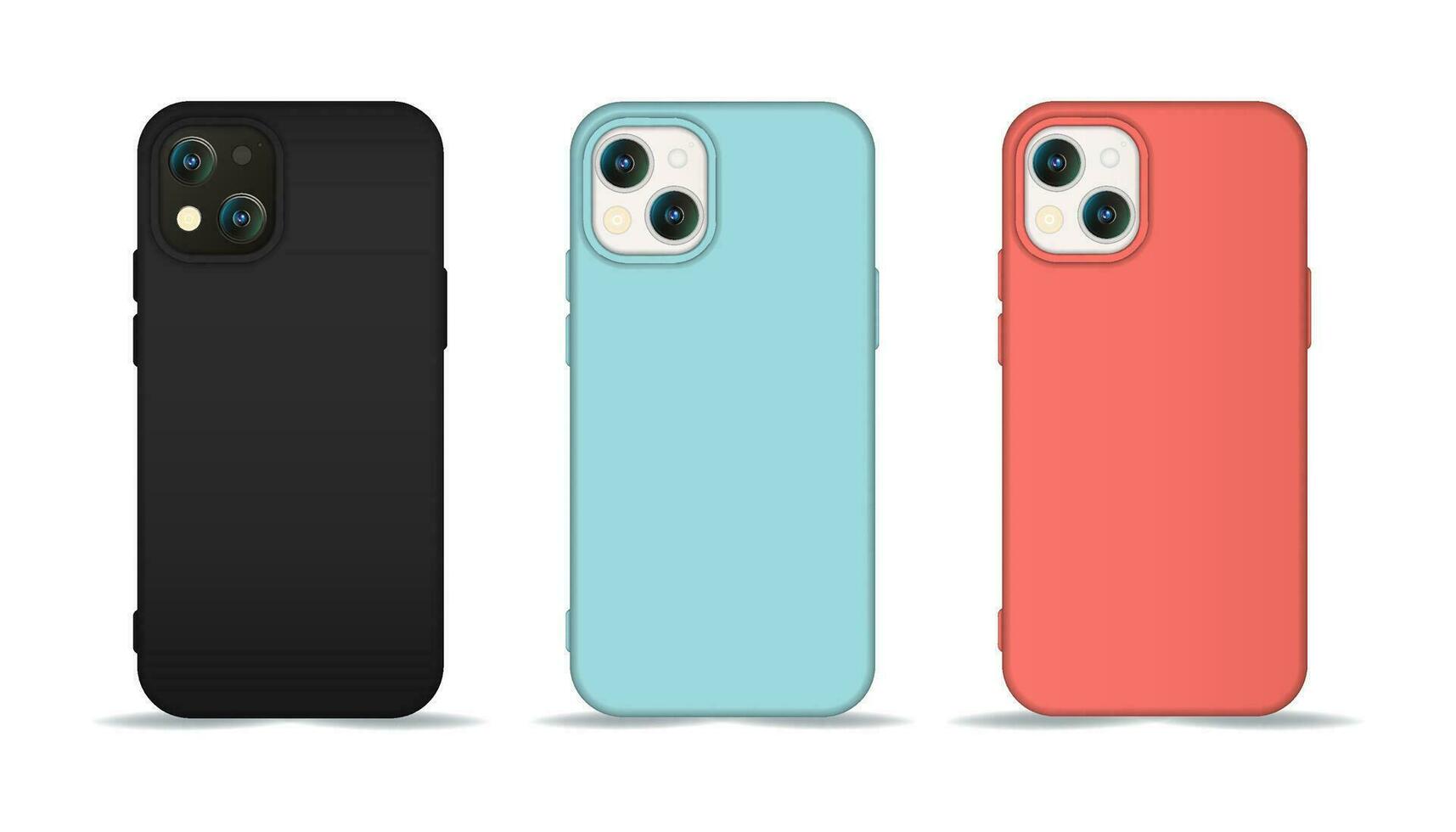 Realistic illustration of a mobile case vector