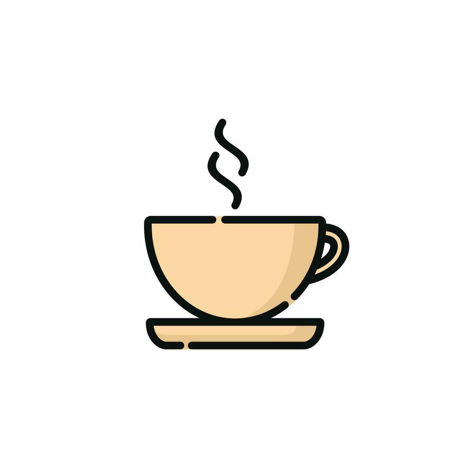 Hot drink vector illustration isolated on white background. Hot drink icon
