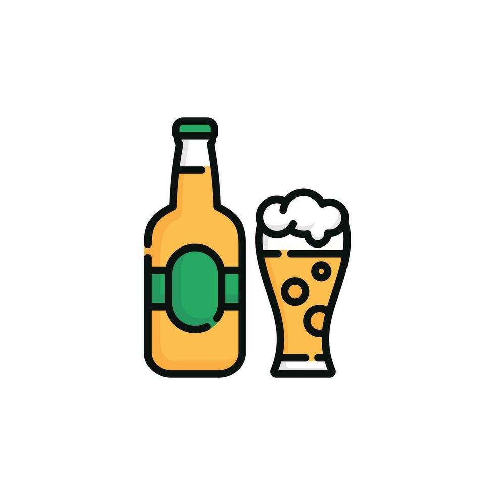 Beer vector illustration isolated on white background. Beer icon