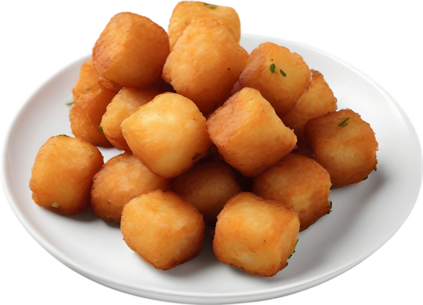 Image of Delicious-looking Tater tots. AI-Generated. png