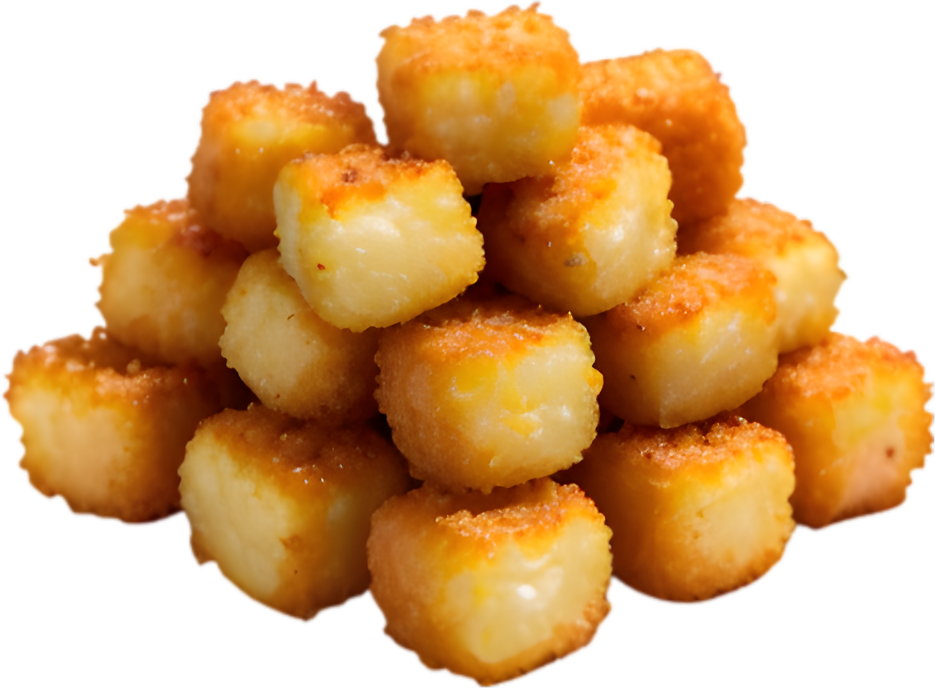 Image of Delicious-looking Tater tots. AI-Generated. png