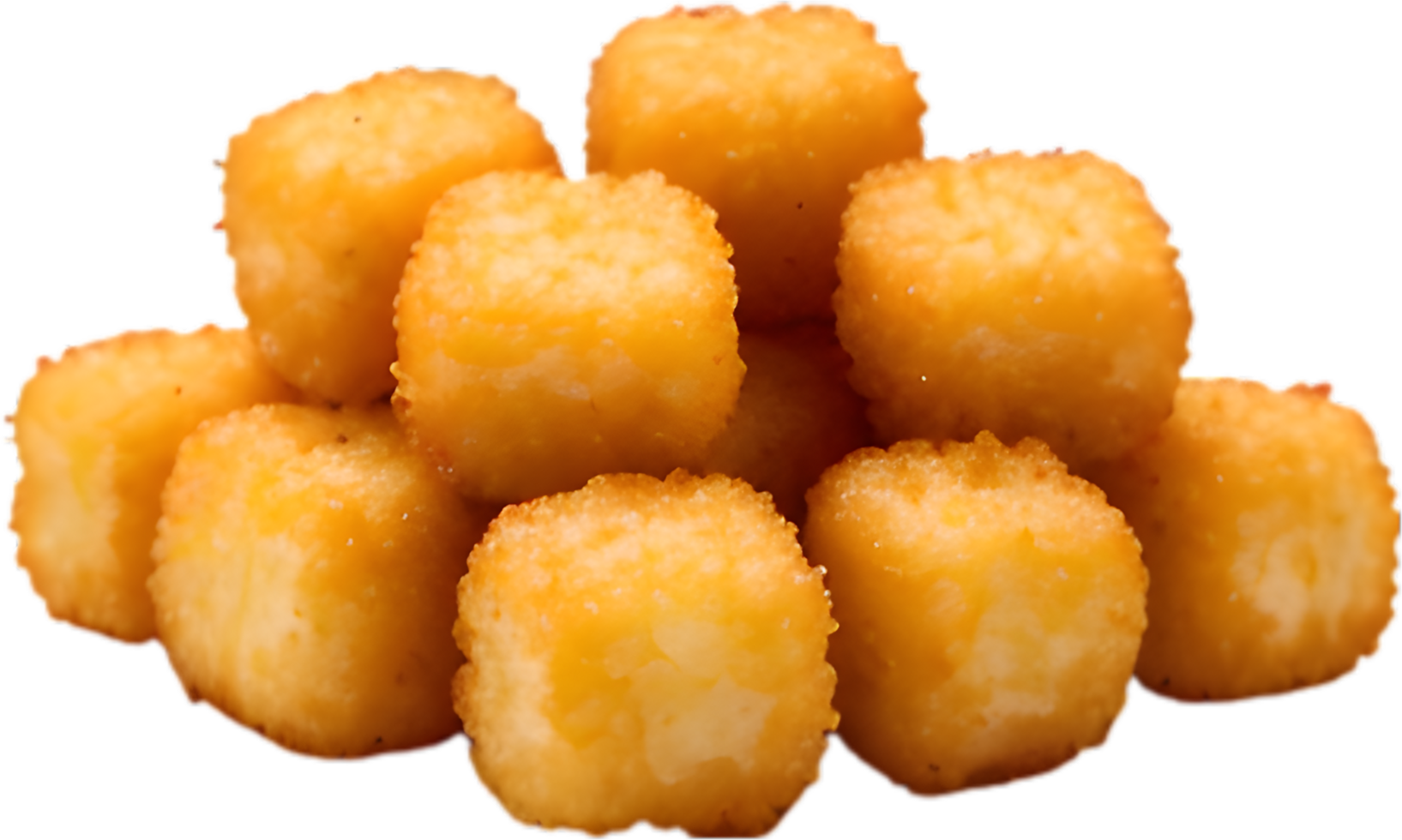 Image of Delicious-looking Tater tots. AI-Generated. png