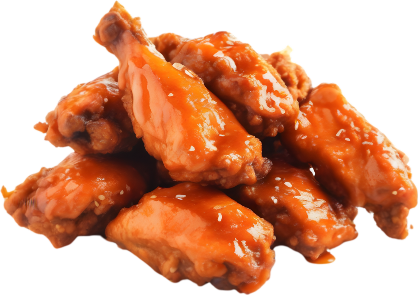 Image of Delicious-looking Buffalo wing. AI-Generated. png