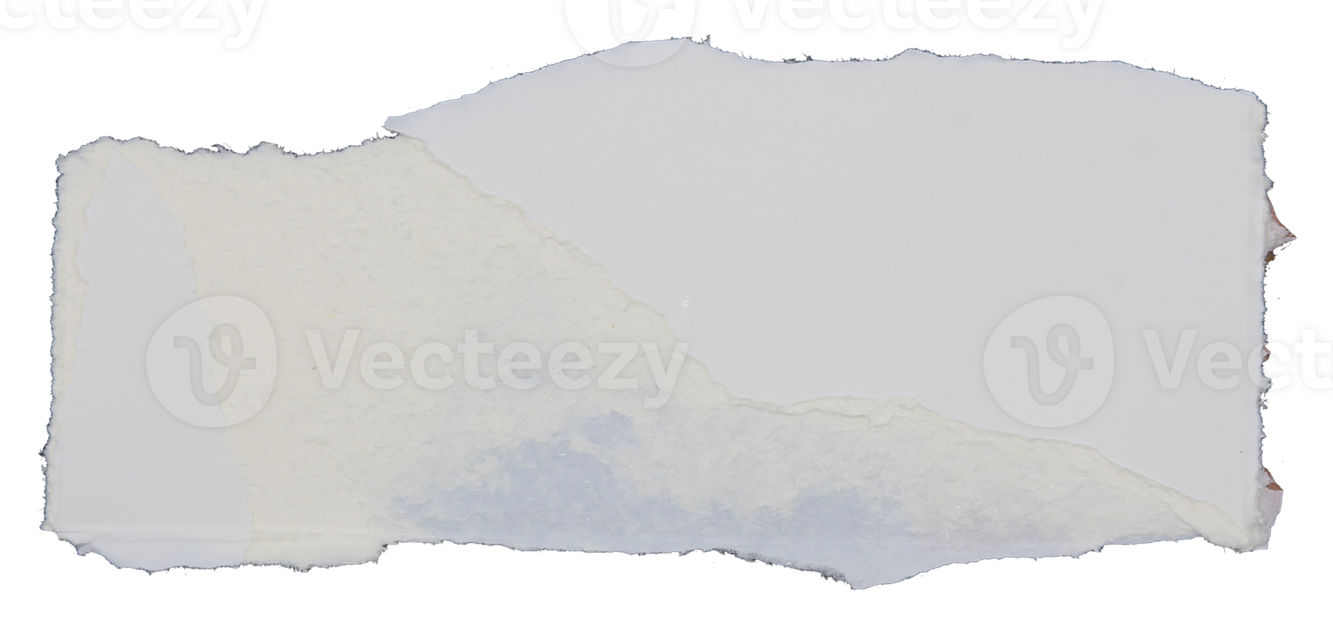 Pieces of torn scrapbook paper on transparent background png file