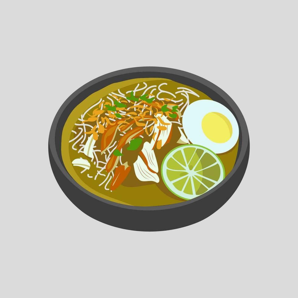 Indonesian food vector style