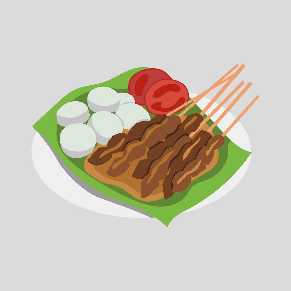 Indonesian food vector style
