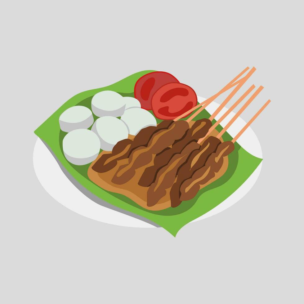 indonesio comida vector estilo