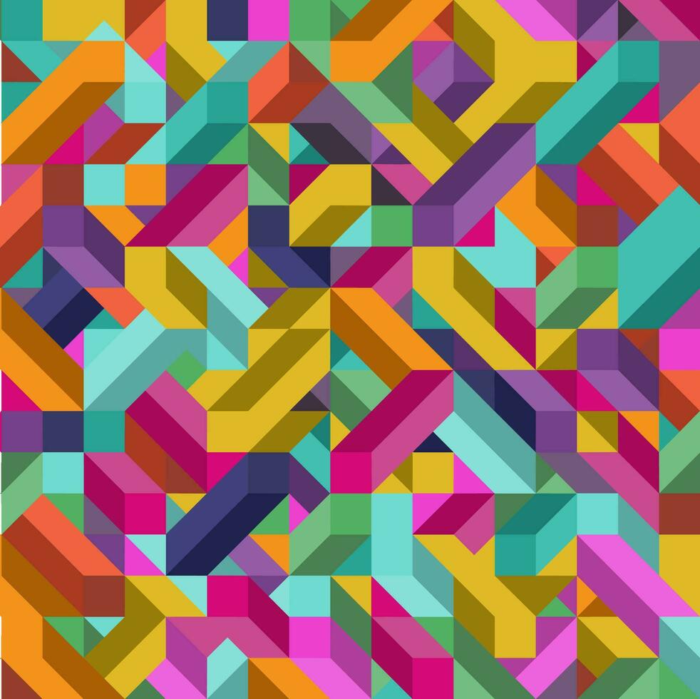 Geometrical abstract texture background with dynamic colorful shapes pattern vector