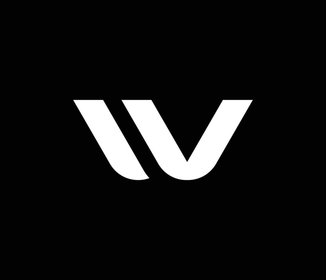 plantilla de diseño de logotipo letra w vector