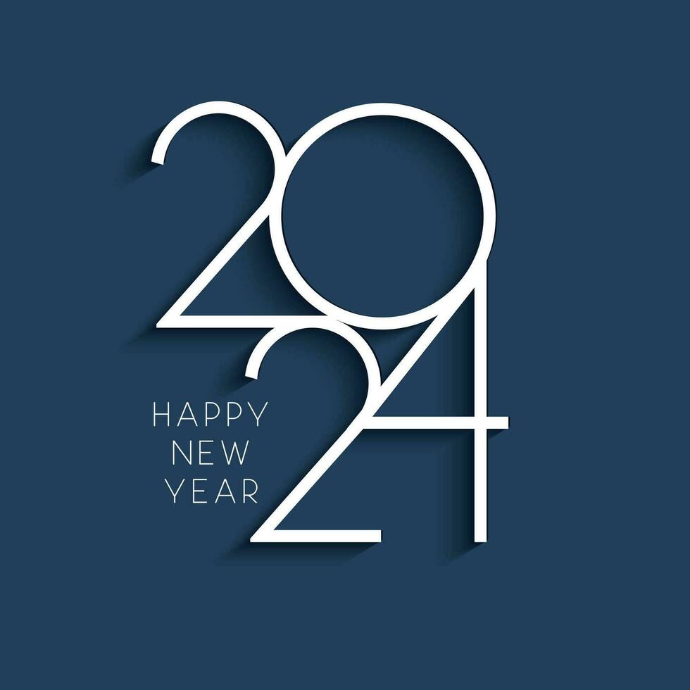 modern simple Happy New Year background vector