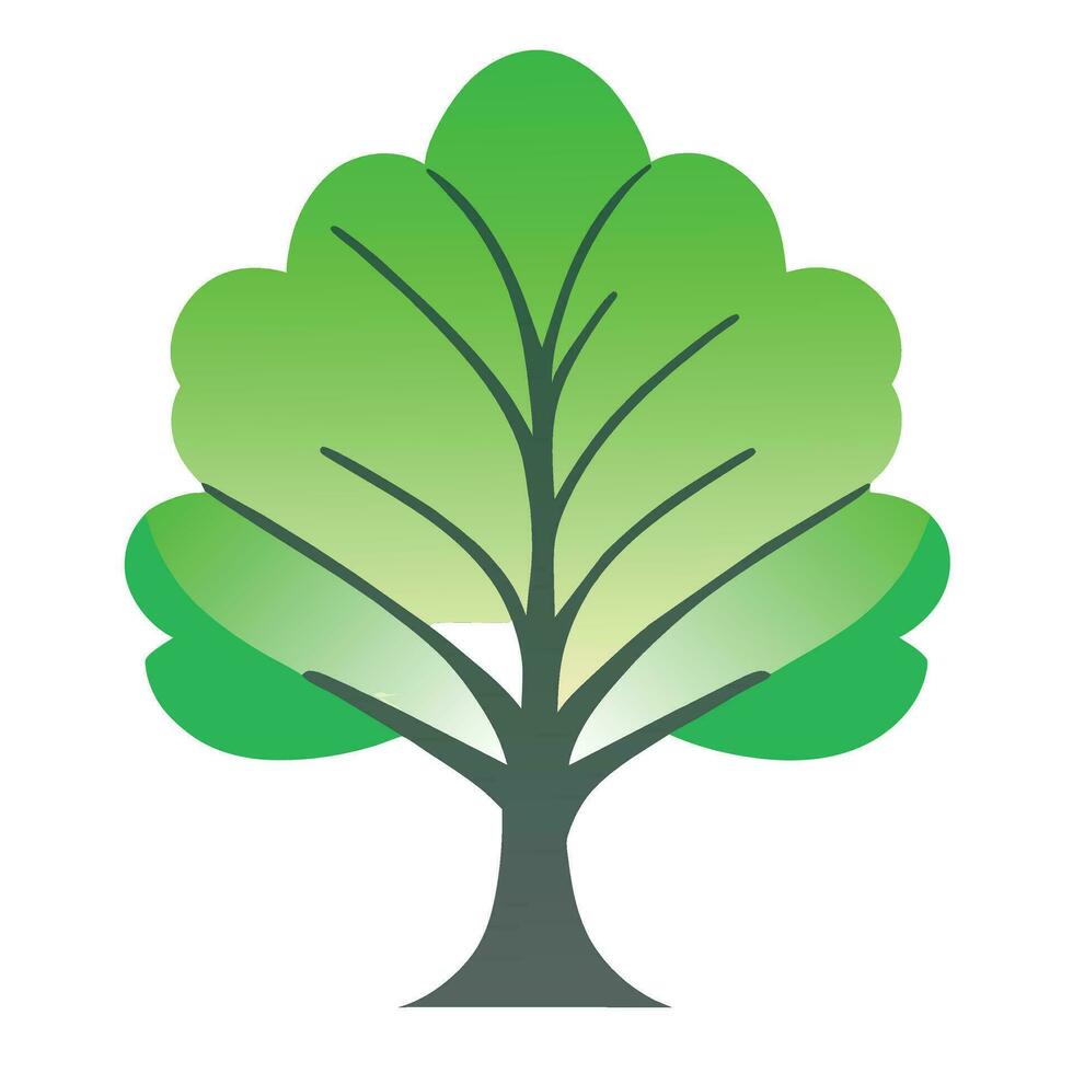 trees, plant growth and profit growth vector
