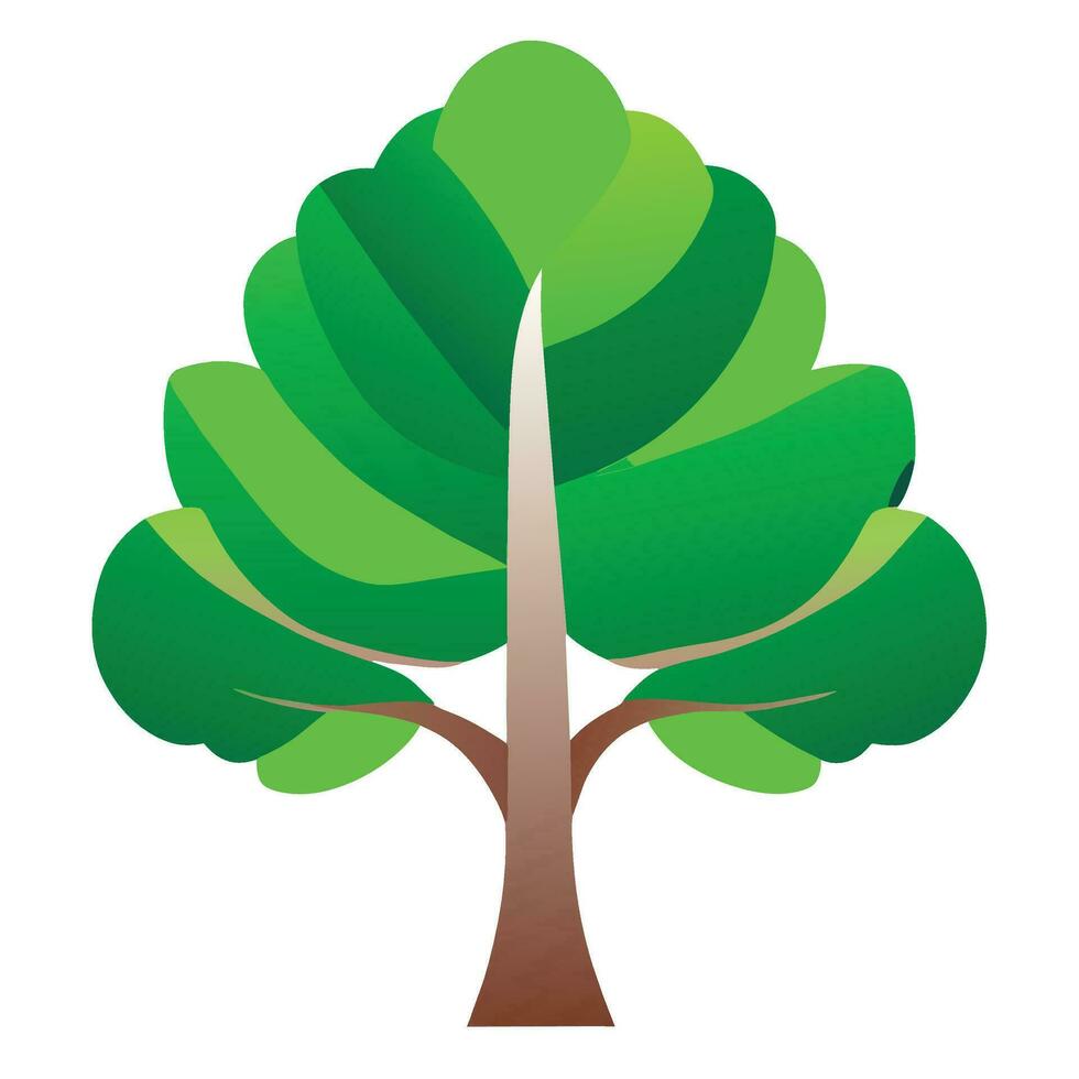 trees, plant growth and profit growth vector