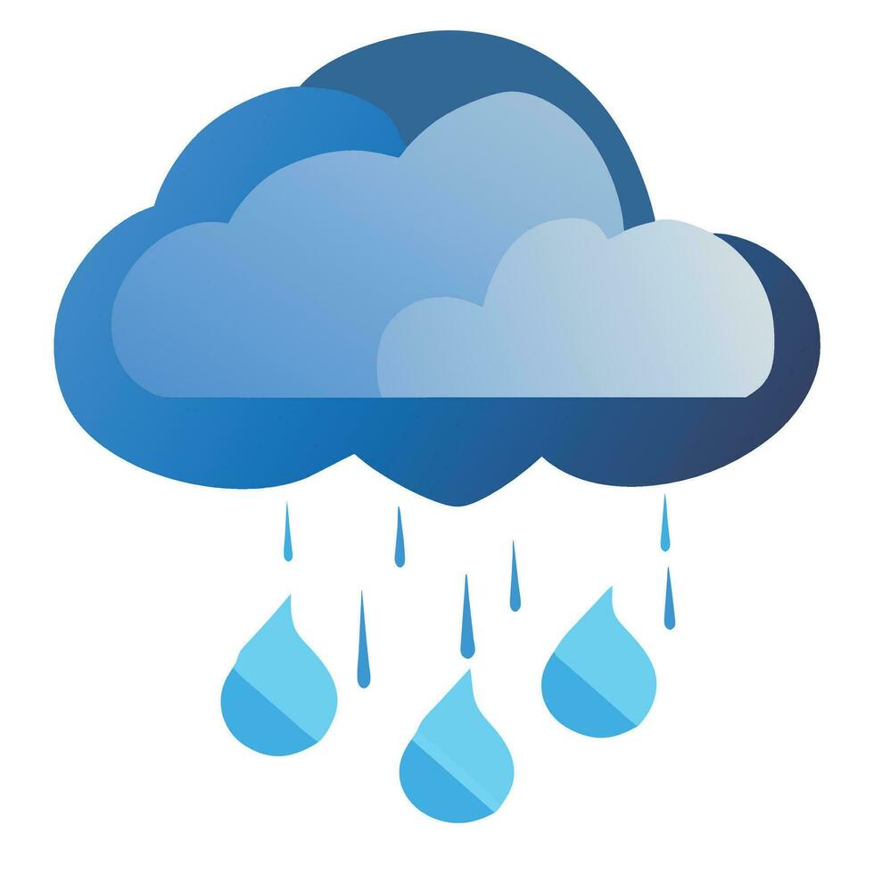 rain clouds many forms energy nature disaster rain vector
