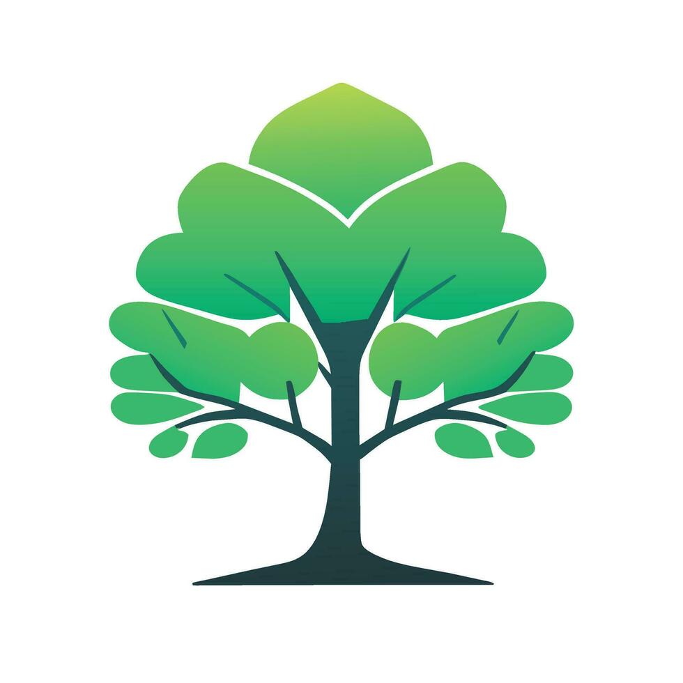 trees, plant growth and profit growth vector