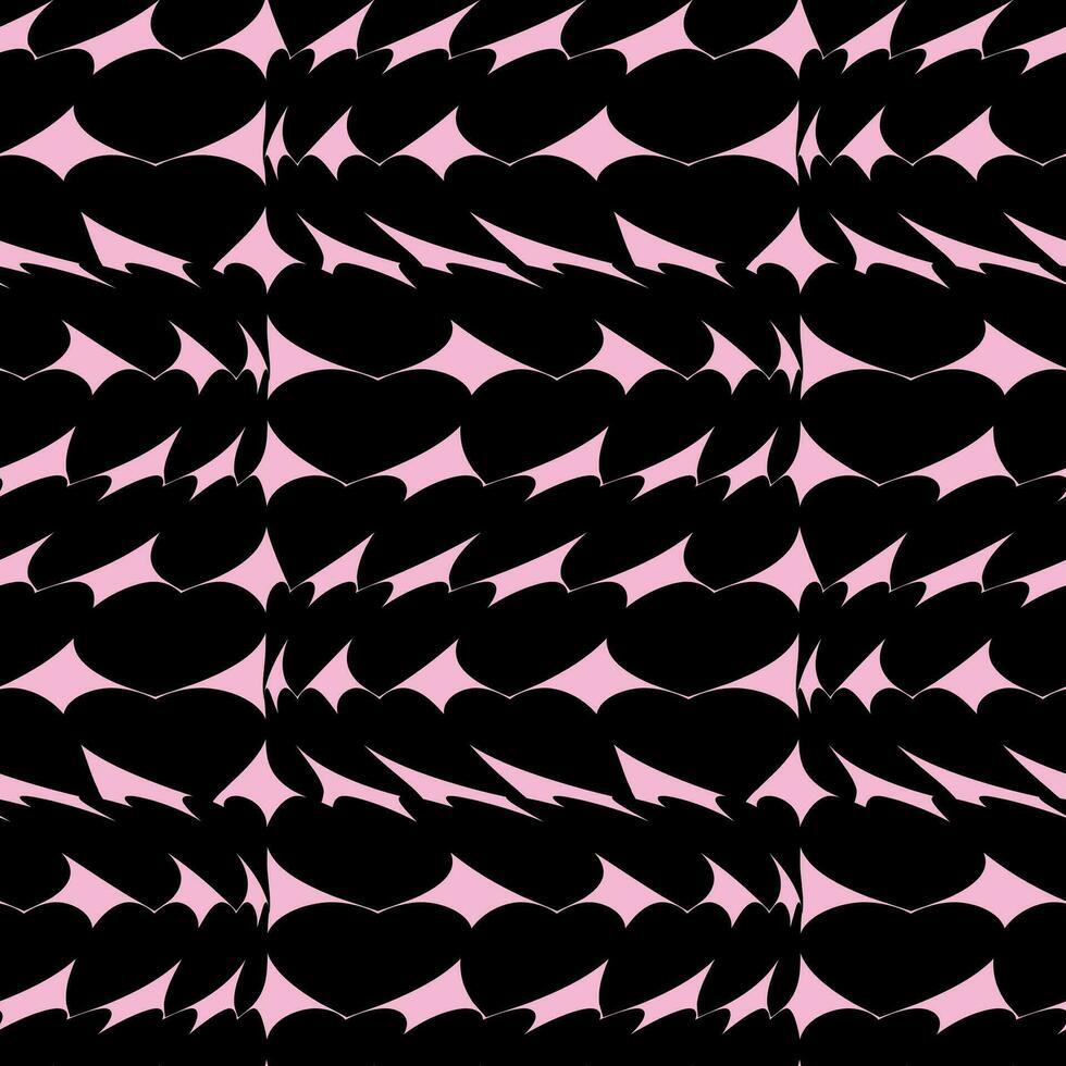 Geometric seamless pattern with abstract shapes. Optical illusion vector background