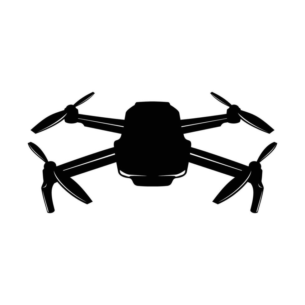 drone silhouette design. helicopter sign and symbol. vector