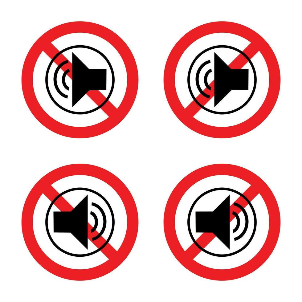 Stop volume, no loud sign, do not make noise prohibition, do not allow sound, forbidden sound sign vector. vector