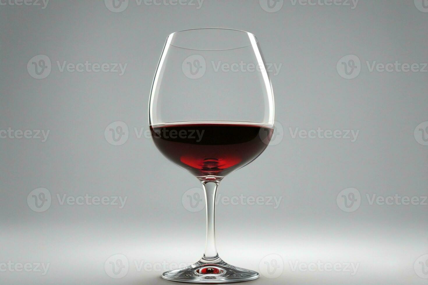 Red wine in a wineglass, AI generative photo