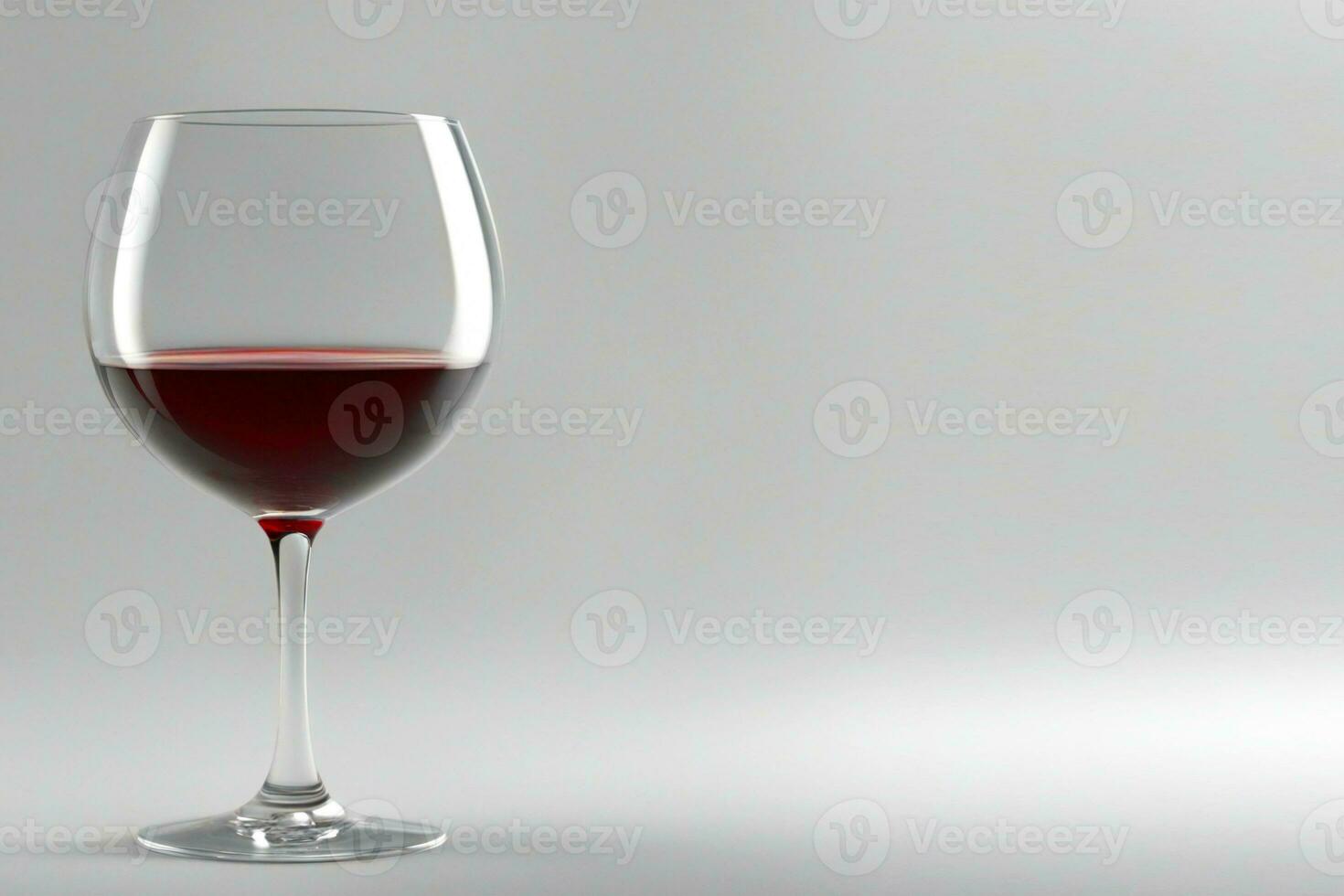 Red wine in a wineglass, AI generative photo