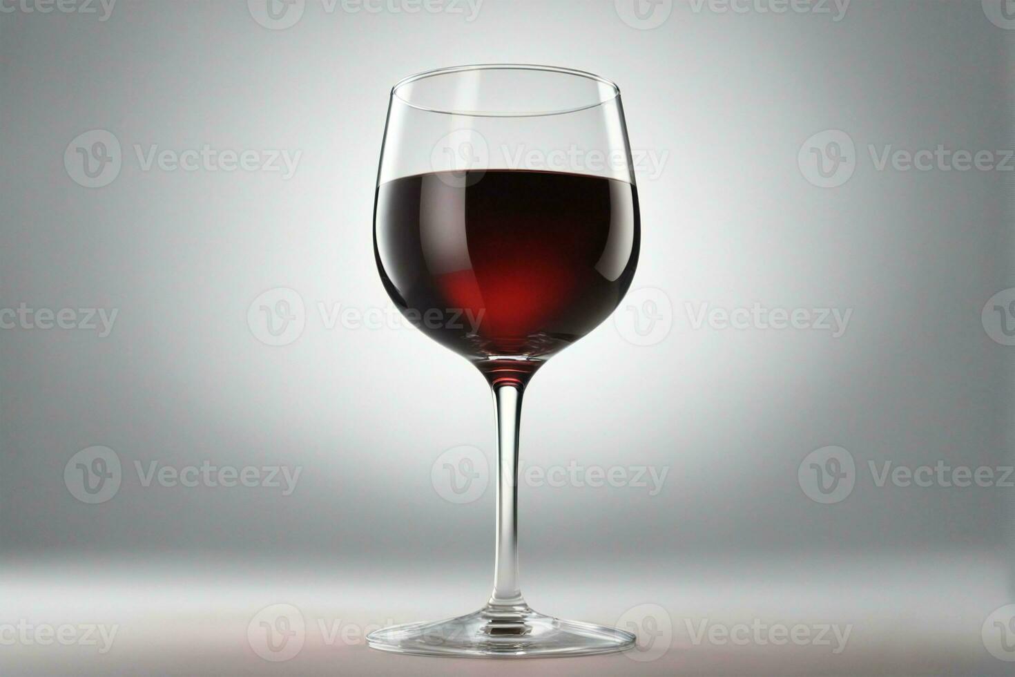 Red wine in a wineglass, AI generative photo