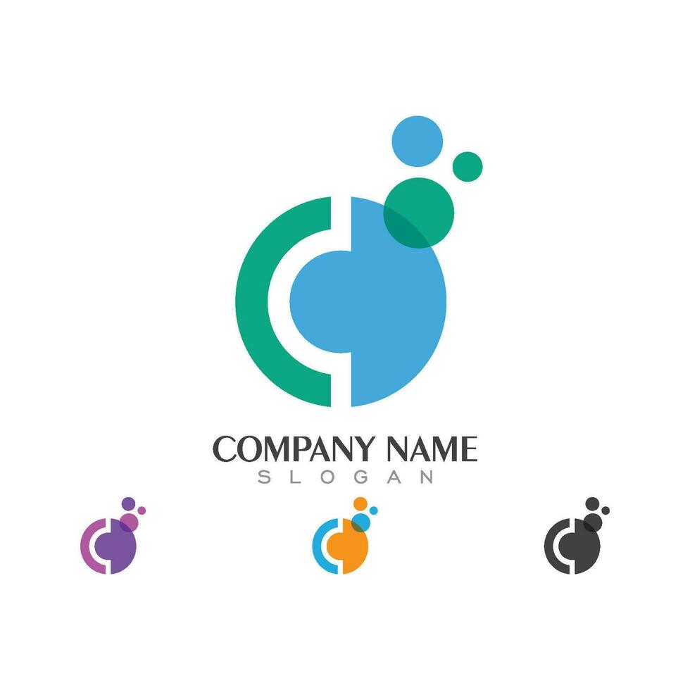 C Letter Logo Template vector