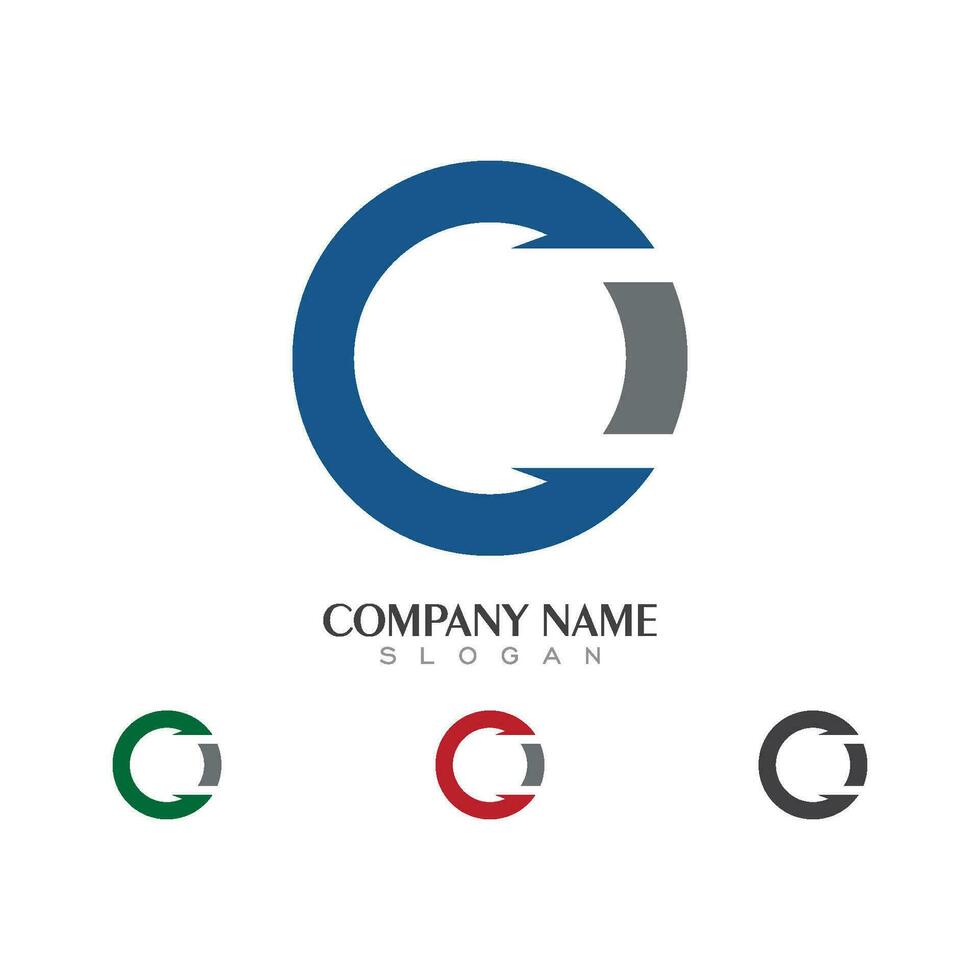 C Letter Logo Template vector