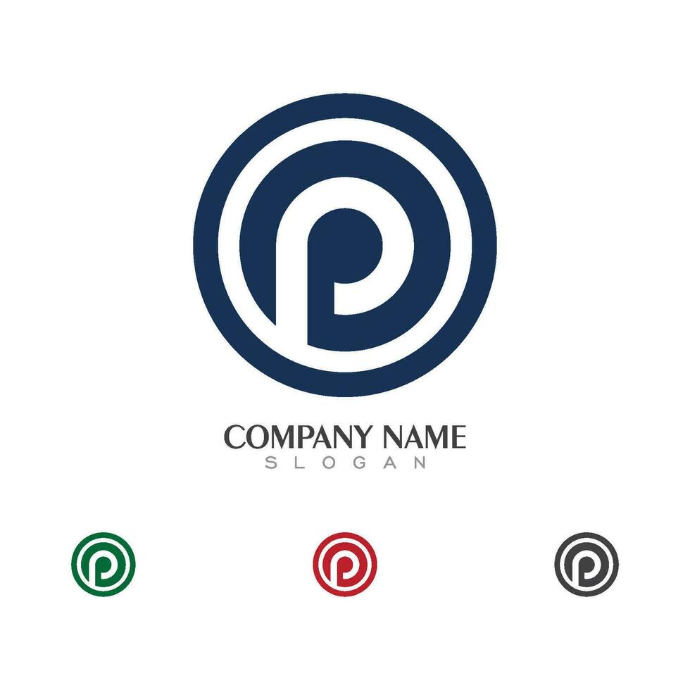 P Letter Logo Template vector