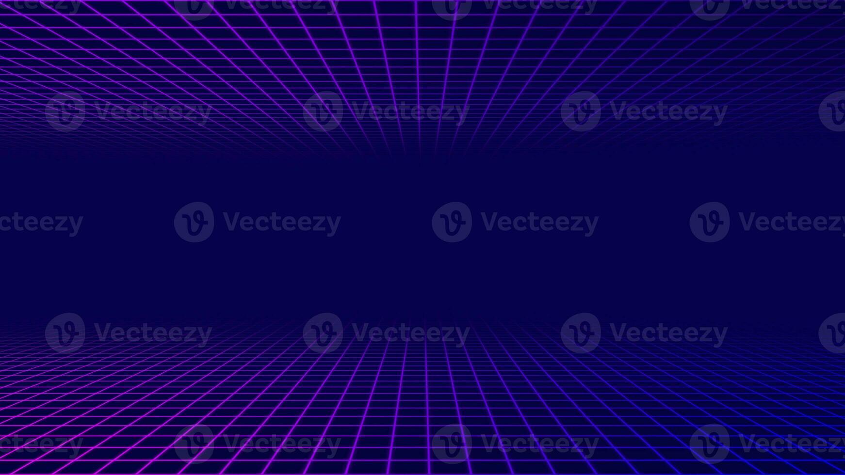 Cyber space grid for the virtual reality. Perspective grid background 3d. photo