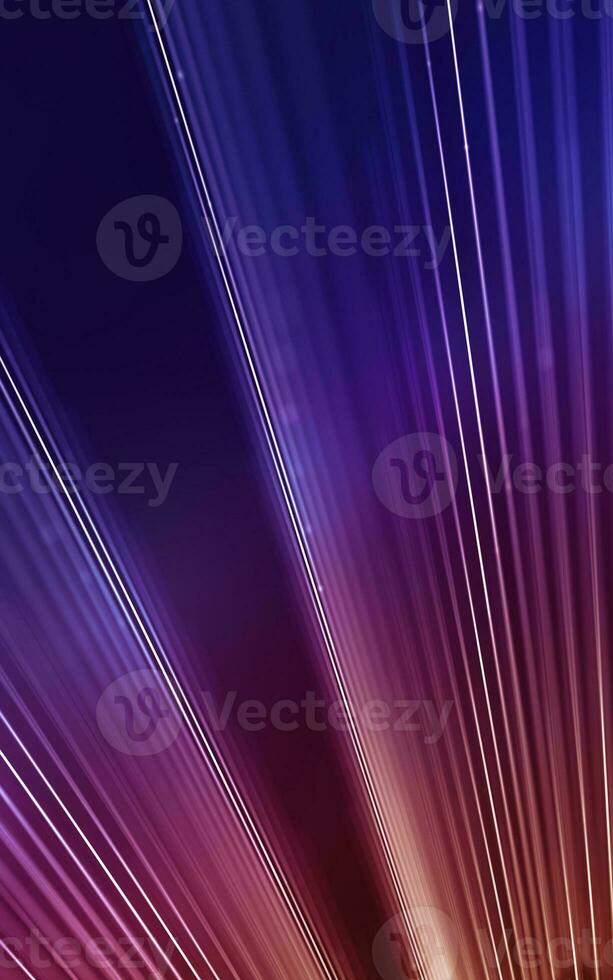 Abstract gradient background with lines and lights opening a data portal. Bid data or quantum concept. photo