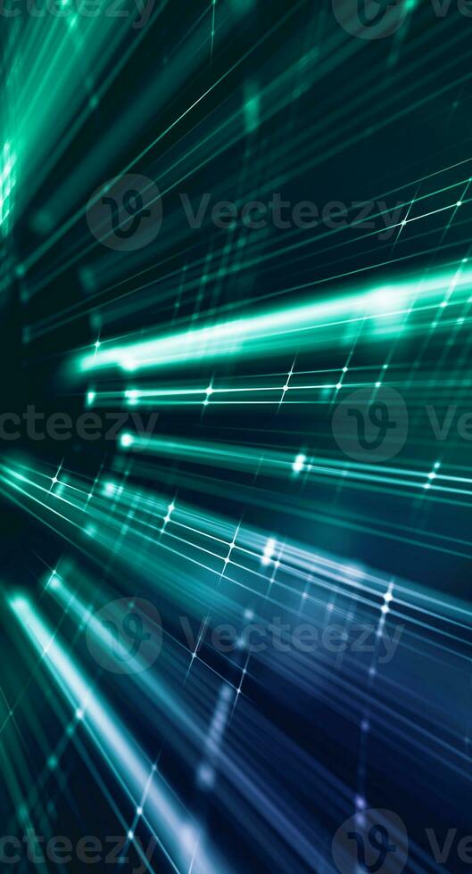 Abstract vertical tech light background. Speed Fiber Optic. photo