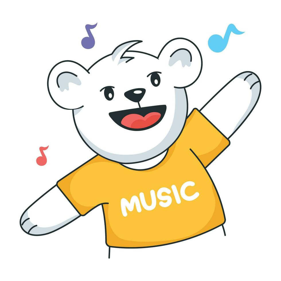 Trendy Music Dance vector