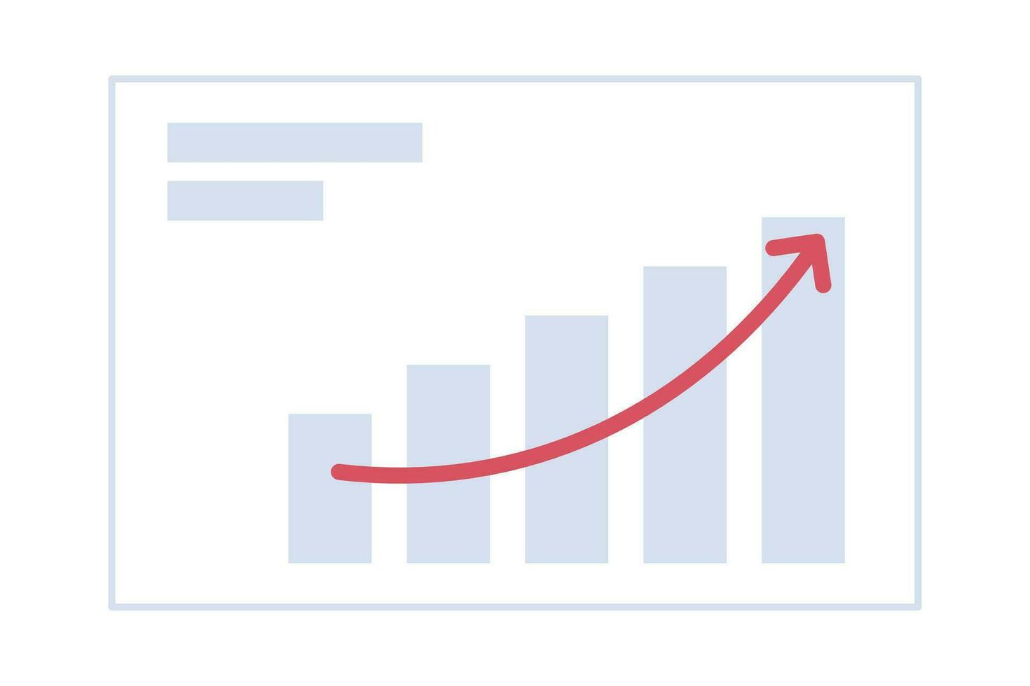 Bar graphs arrow rising up 2D cartoon object. Performance charts isolated vector item white background. Stock profit. Market trend. Company goal. Financial results chart color flat spot illustration