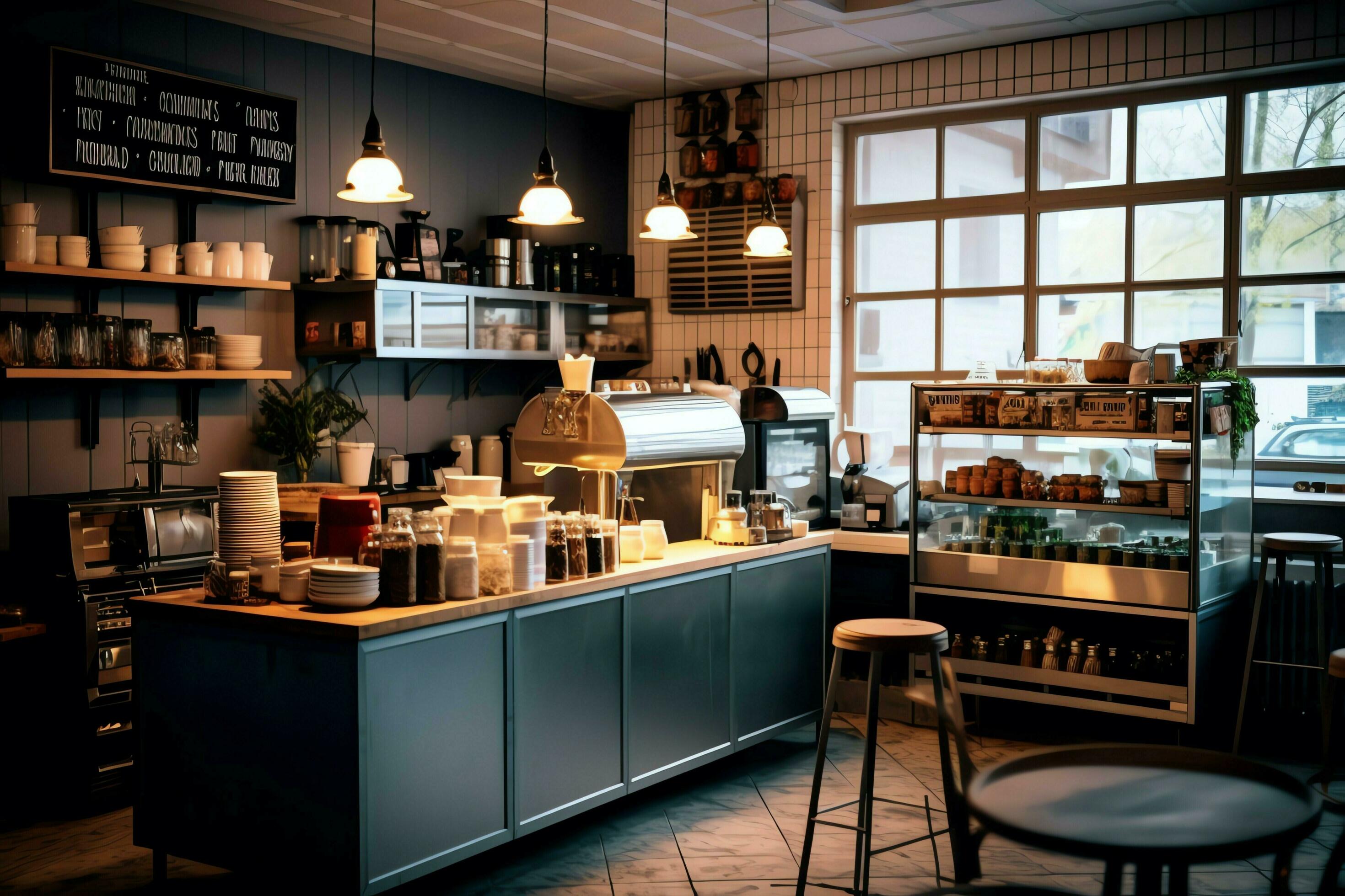 https://static.vecteezy.com/system/resources/previews/031/618/325/large_2x/inside-clean-kitchen-of-a-modern-restaurant-or-mini-cafe-with-cooking-utensils-and-small-bar-counter-concept-by-ai-generated-free-photo.jpg