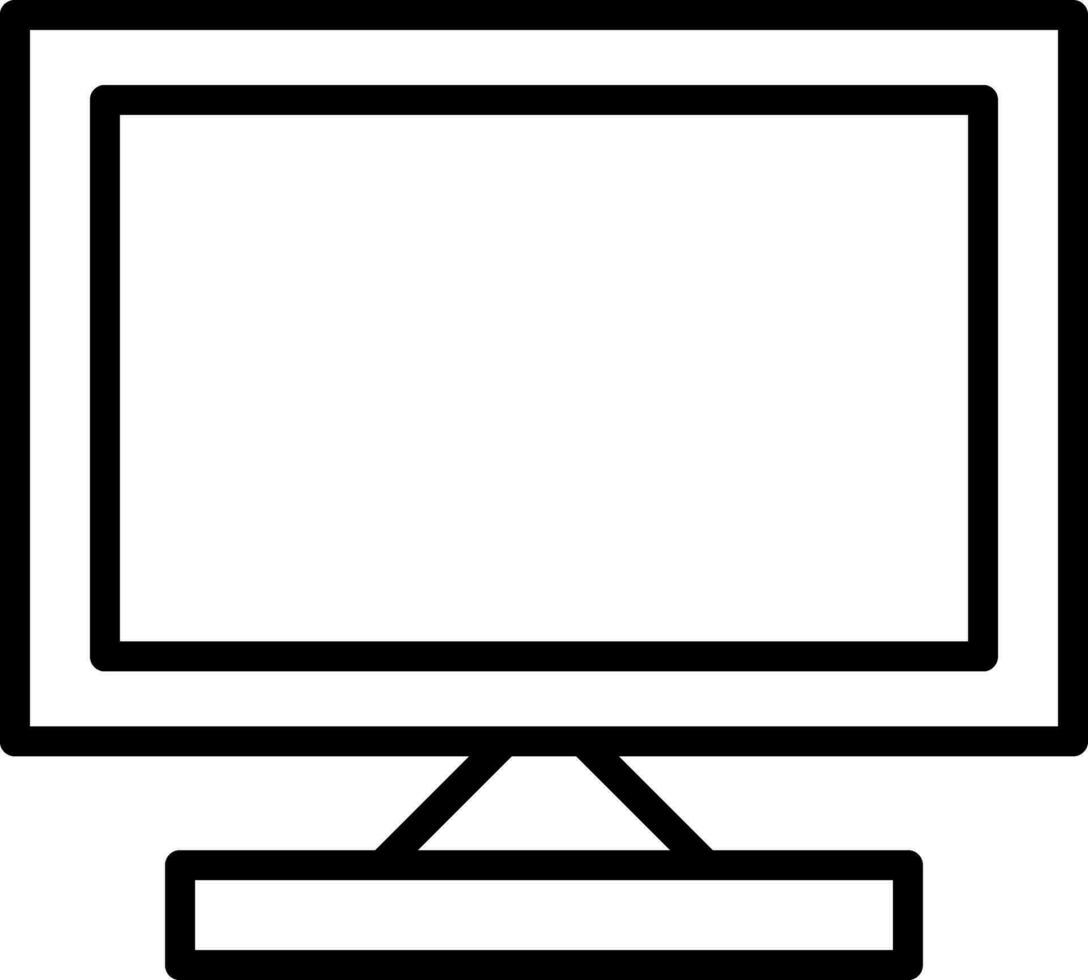 Monitor Screen Vector Icon Design