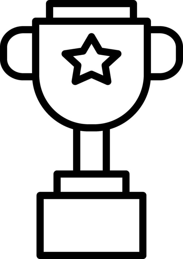 Trophy Vector Icon Design
