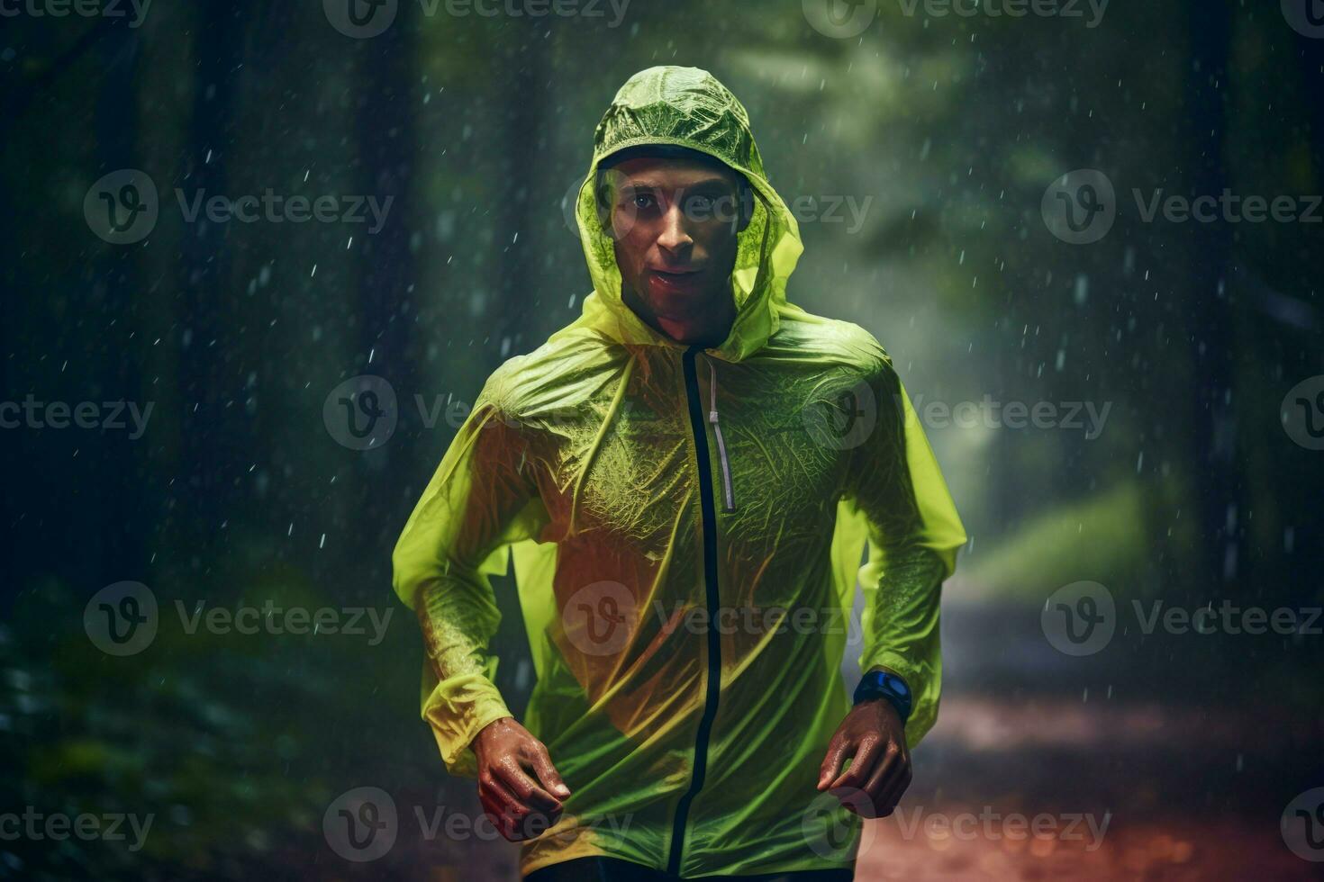 Ultra marathon athletic. Generate ai photo