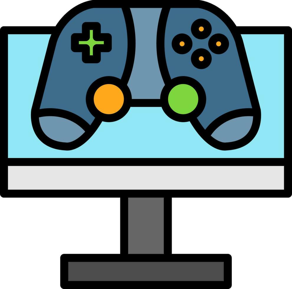 Monitor Screen Vector Icon Design