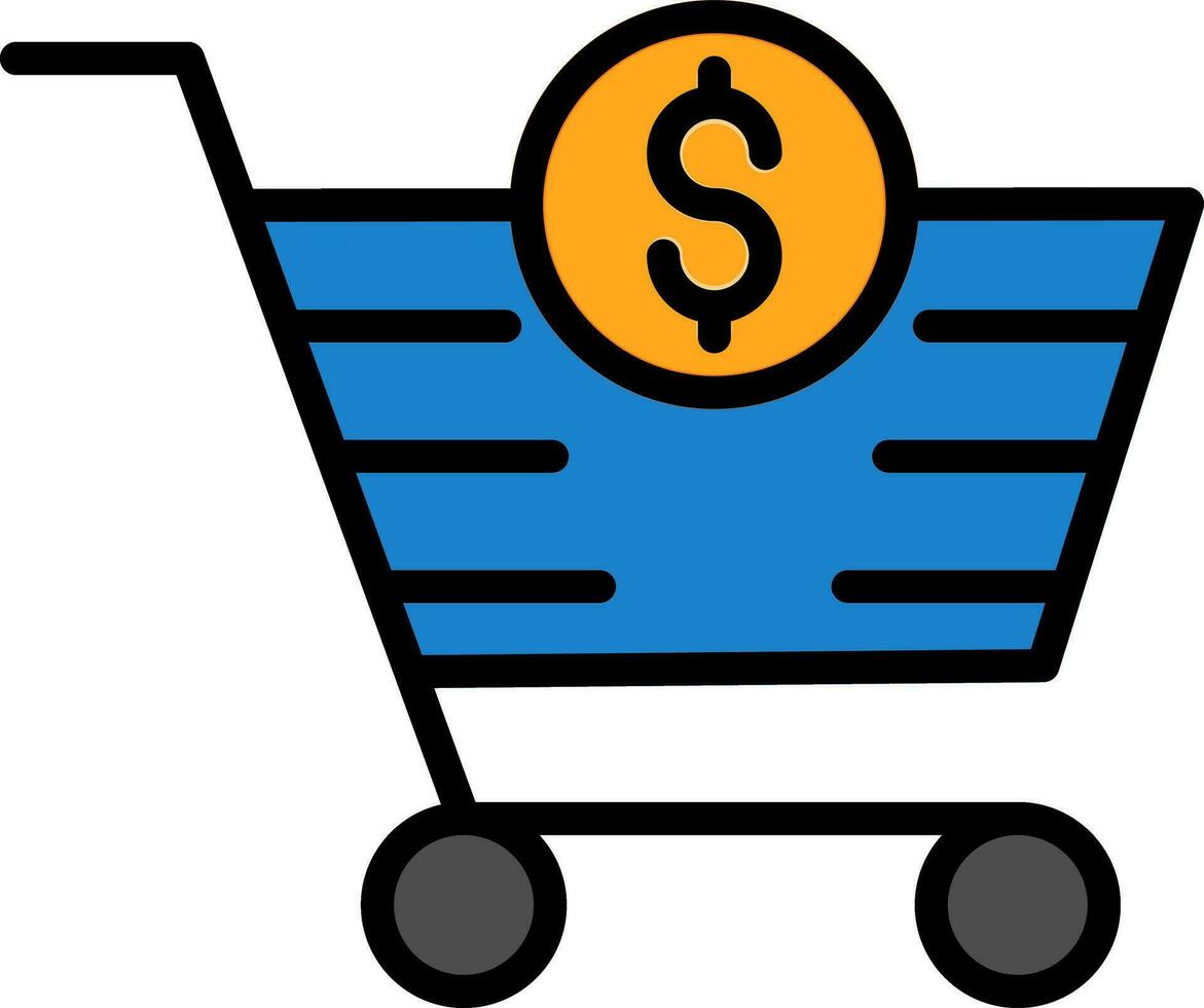 Shopping Cart Abandonment Vector Icon Design