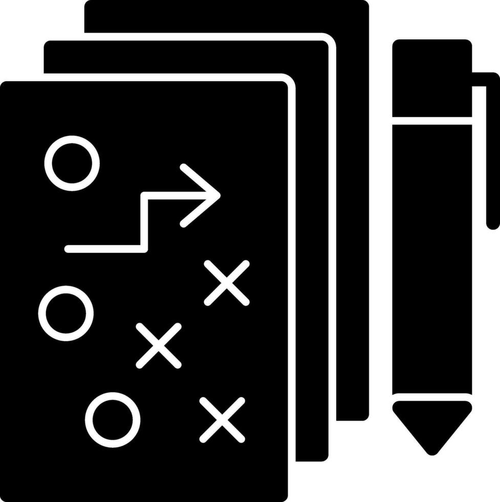 Strategic Plan Vector Icon Design