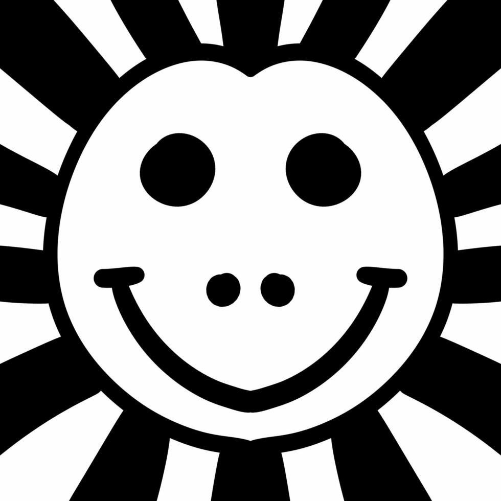 black and white cartoon on white background photo