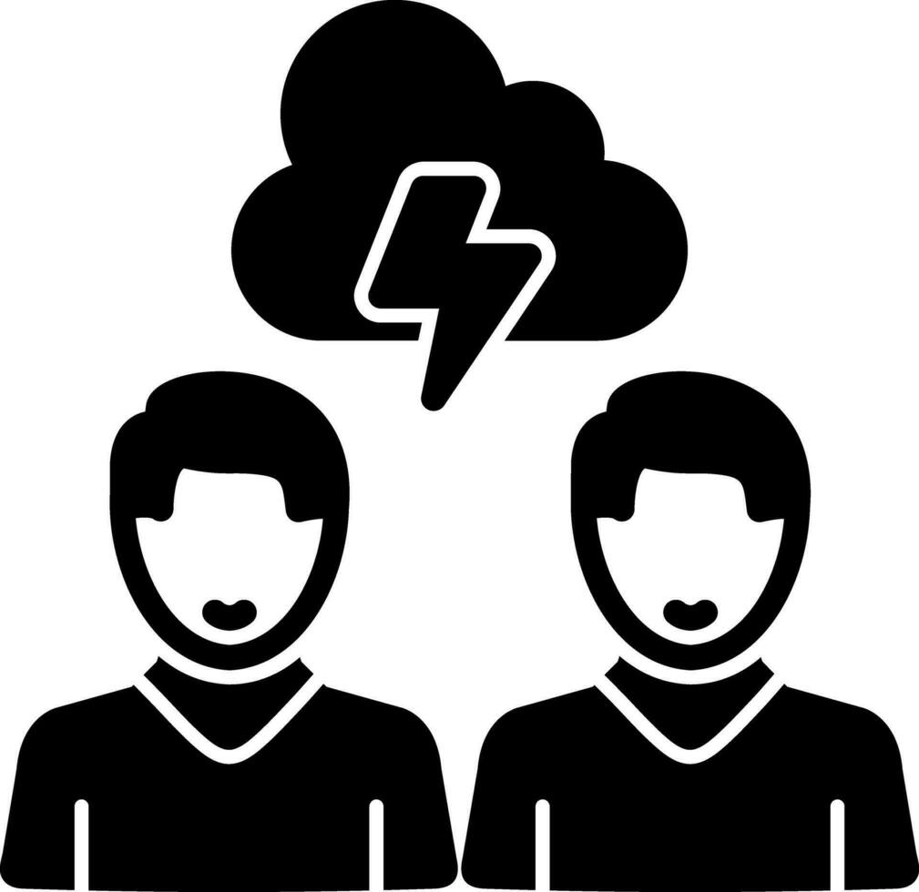 Conflict Management Vector Icon Design