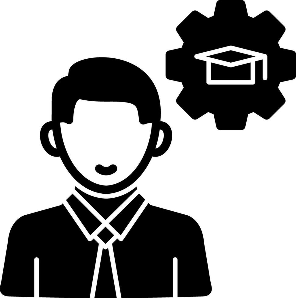 Knowledge Management Vector Icon Design