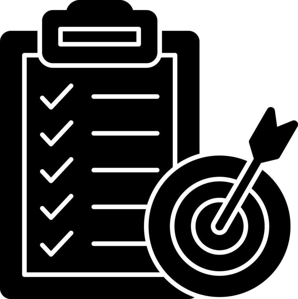 Goal Setting Vector Icon Design