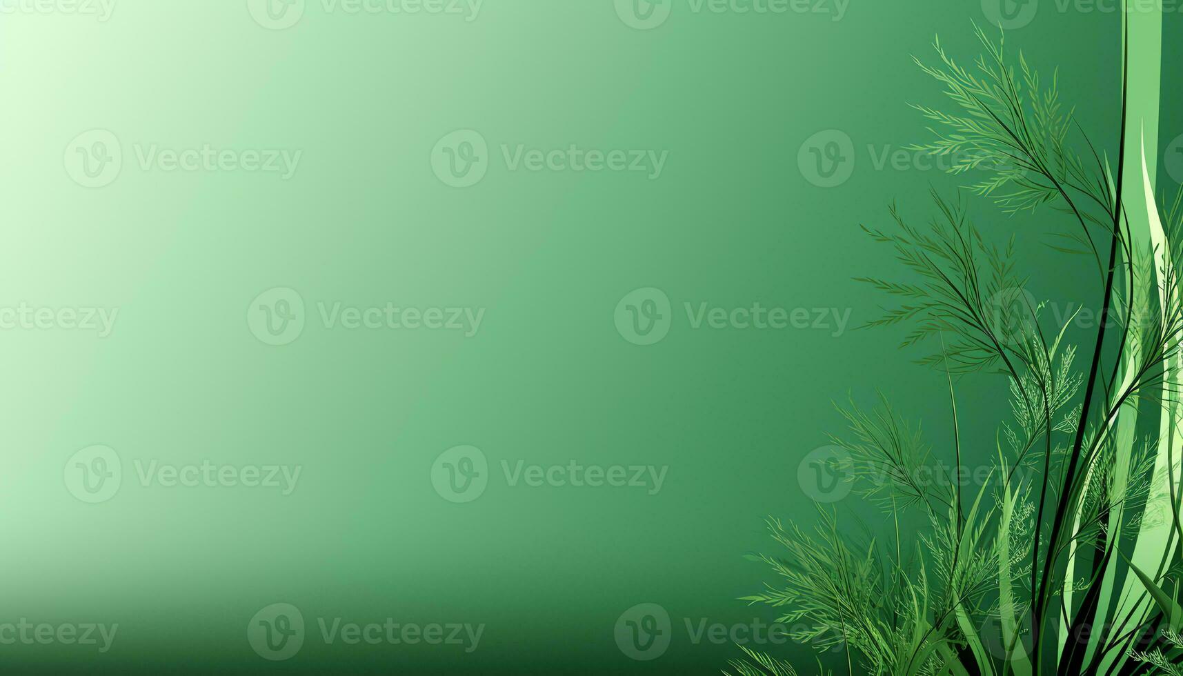 a green wall with a white background AI Generated photo