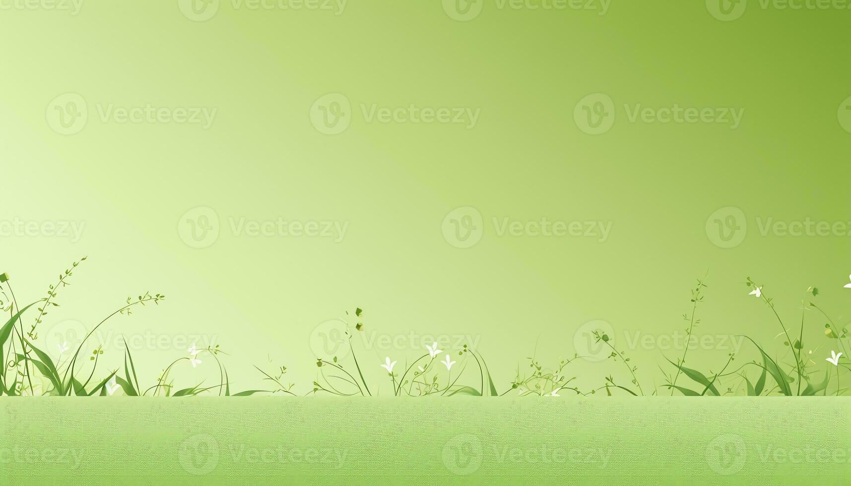 a green wall with a white background AI Generated photo