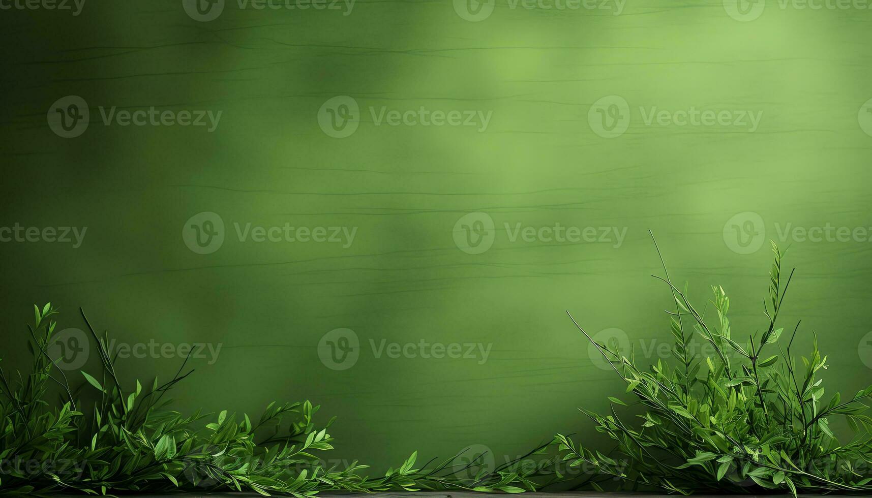 yellow flowers in a vase on a green background AI Generated photo