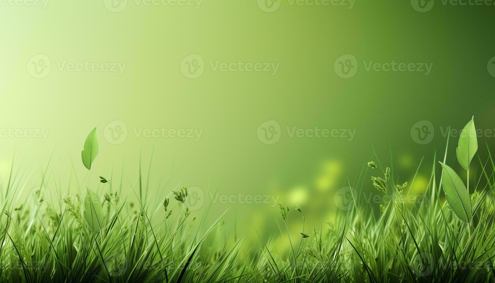 yellow flowers in a vase on a green background AI Generated photo